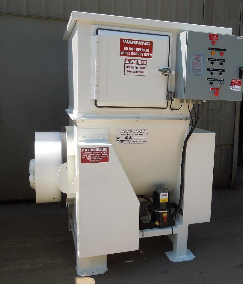 ST-5-24 compact commercial trash compactor with 1.8 cubic yard hopper capacity